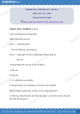Đề kiểm tra 1 tiết Văn 8 - Đề số 12